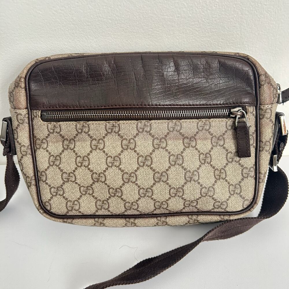 Gucci Vintage GG Supreme Sling Bag Brown - Picture 2 of 11